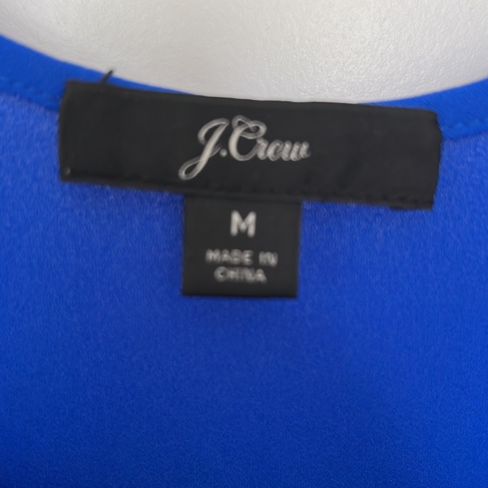 J. Crew blue tank top, size medium - Picture 3 of 4
